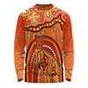 Indigenous Australian Aboriginal Long Sleeve T-shirt Kangaroo Dreaming Outback Spirit Edition