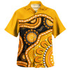 Indigenous Australian Aboriginal Hawaiian Shirt Sun Pathway Walkabout