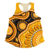 Indigenous Australian Aboriginal Women Racerback Singlet Sun Pathway Walkabout