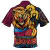 Brisbane Lions Zip Polo Shirt NAIDOC Spirit Of Country
