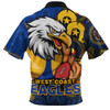 West Coast Eagles Zip Polo Shirt NAIDOC Spirit Of Country