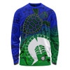 Indigenous Australian Aboriginal Long Sleeve T-shirt Island Heart Turtle Path