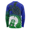 Indigenous Australian Aboriginal Long Sleeve T-shirt Island Heart Turtle Path