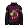 Queensland Maroons Padded Jacket Custom State Of Origin 2024 Go Mighty QLD Maroons For Die Hard Fan Supporters