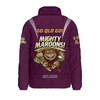 Queensland Maroons Padded Jacket Custom State Of Origin 2024 Passionate Fan Born To Win Ver 1