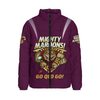 Queensland Maroons Padded Jacket Custom State Of Origin 2024 Passionate Fan Born To Win Ver 1