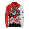 St. George Illawarra Dragons Long Sleeve Polo Shirt Fearless Soul Series