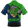 Canberra Raiders Zip Polo Shirt Fearless Soul Series