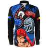 Newcastle Knights Long Sleeve Shirt NAIDOC Indigenous Warrior Spirit