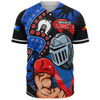 Newcastle Knights Baseball Shirt NAIDOC Indigenous Warrior Spirit