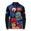 Newcastle Knights Long Sleeve Polo Shirt NAIDOC Indigenous Warrior Spirit