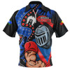 Newcastle Knights Zip Polo Shirt NAIDOC Indigenous Warrior Spirit