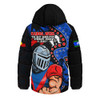 Newcastle Knights Hooded Padded Jacket NAIDOC Indigenous Warrior Spirit