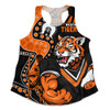 Wests Tigers Women Racerback Singlet NAIDOC Indigenous Warrior Spirit