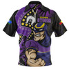 Melbourne Storm Zip Polo Shirt NAIDOC Indigenous Warrior Spirit