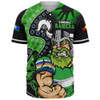 Canberra Raiders Baseball Shirt NAIDOC Indigenous Warrior Spirit