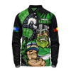 Canberra Raiders Long Sleeve Polo Shirt NAIDOC Indigenous Warrior Spirit
