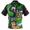 Canberra Raiders Zip Polo Shirt NAIDOC Indigenous Warrior Spirit