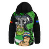 Canberra Raiders Hooded Padded Jacket NAIDOC Indigenous Warrior Spirit