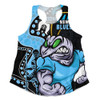 New South Wales Blues Women Racerback Singlet NAIDOC Indigenous Warrior Spirit