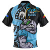 New South Wales Blues Zip Polo Shirt NAIDOC Indigenous Warrior Spirit