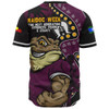 Queensland Maroons Baseball Shirt NAIDOC Indigenous Warrior Spirit