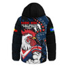 Sydney Roosters Hooded Padded Jacket NAIDOC Indigenous Warrior Spirit