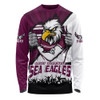 Manly Warringah Sea Eagles Long Sleeve T-shirt Fearless Soul Series