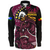 Brisbane Broncos Long Sleeve Shirt NAIDOC Indigenous Warrior Spirit