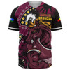 Brisbane Broncos Baseball Shirt NAIDOC Indigenous Warrior Spirit