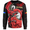 Redcliffe Dolphins Sweatshirt NAIDOC Indigenous Warrior Spirit
