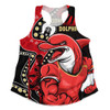 Redcliffe Dolphins Women Racerback Singlet NAIDOC Indigenous Warrior Spirit