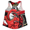 Redcliffe Dolphins Women Racerback Singlet NAIDOC Indigenous Warrior Spirit