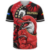 Redcliffe Dolphins Baseball Shirt NAIDOC Indigenous Warrior Spirit