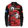 Redcliffe Dolphins Long Sleeve Polo Shirt NAIDOC Indigenous Warrior Spirit
