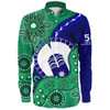 Indigenous Australian Aboriginal Long Sleeve Shirt Shared Journey Spirit And Country
