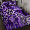Indigenous Australian Aboriginal Quilt Bed Set Aboriginal Dot Art Painting Unity Concept