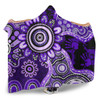 Indigenous Australian Aboriginal Hooded Blanket Aboriginal Dot Art Painting Unity Concept