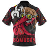 Essendon Zip Polo Shirt NAIDOC Spirit Of Country