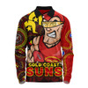 Gold Coast SUNS Long Sleeve Polo Shirt NAIDOC Spirit Of Country
