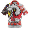 Sydney Swans Zip Polo Shirt NAIDOC Spirit Of Country