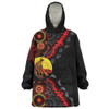 Indigenous Australian Aboriginal Snug Hoodie Didgeridoo Sunset Dreaming