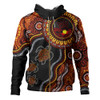 Indigenous Australian Aboriginal Hoodie Hand Of The Land Heart Of The Sea