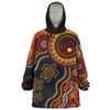 Indigenous Australian Aboriginal Snug Hoodie Hand Of The Land Heart Of The Sea