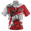 St. George Illawarra Dragons Zip Polo Shirt Defend The Pride