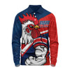 Sydney Roosters Long Sleeve Polo Shirt Defend The Pride
