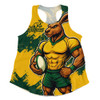 Aussie Wallabies Women Racerback Singlet Wallabies Kangaroo Power Rugby