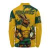 Aussie Wallabies Long Sleeve Polo Shirt Wallabies Kangaroo Power Rugby