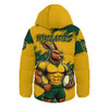 Aussie Wallabies Hooded Padded Jacket Wallabies Kangaroo Power Rugby