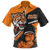 Wests Tigers Zip Polo Shirt Defend The Pride